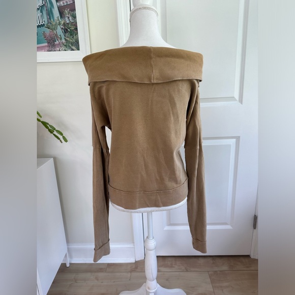 Free People ‘Not The Same Tee’ size Small in Iced Coffee; Like New - Picture 2 of 10